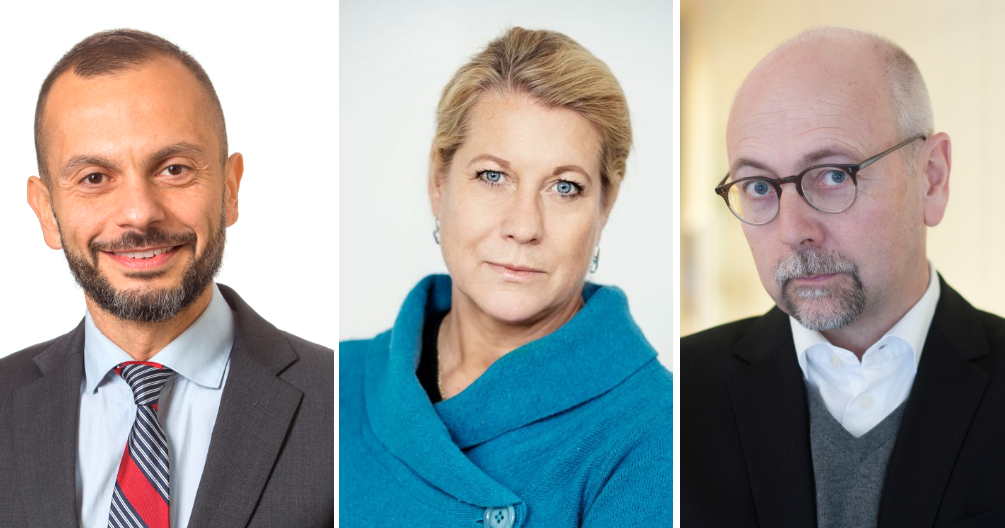 Ali Sadeghi, Trafikverket, Catharina Elmsäter-Svärd, Byggföretagen, Magnus Höij, Innovationsföretagen.